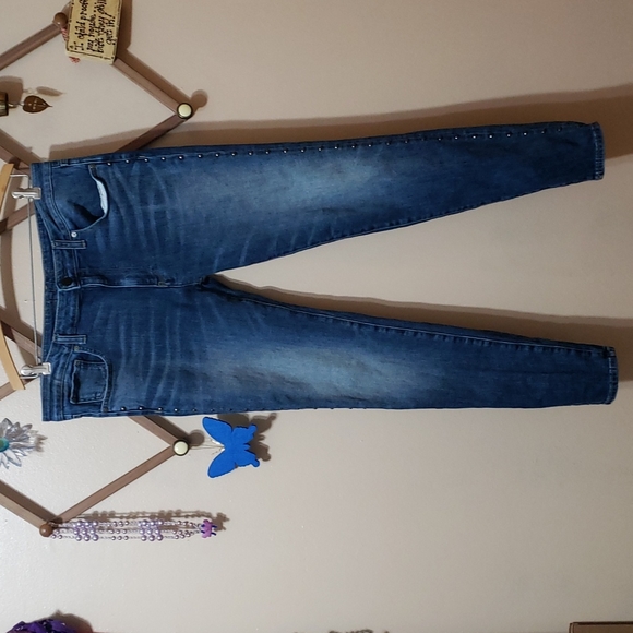 Hale Denim - Hale Riley Mid Rise Studed Jeans